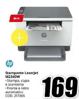 MediaWorld hp Stampante LaserJet M234DW offerta