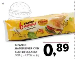 Todis PANINI HAMBURGER con Sesamo offerta