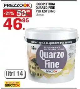 Brico OK Idropittura al quarzo per esterni Quarzo Fine BRICOOK offerta