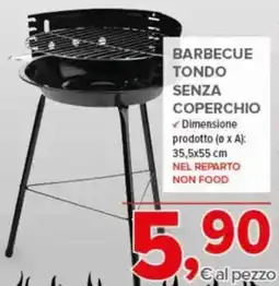 Todis BARBECUE TONDO SENZA COPERCHIO offerta
