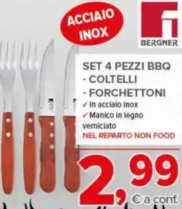 Todis SET 4 PEZZI BBQ offerta