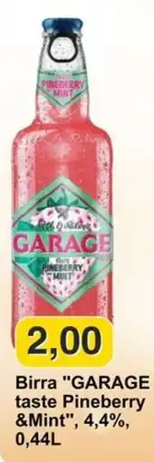 Mix Markt Birra GARAGE taste Pineberry &Mint offerta