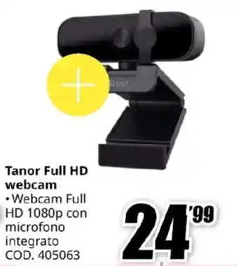 MediaWorld Tanor Full HD webcam offerta