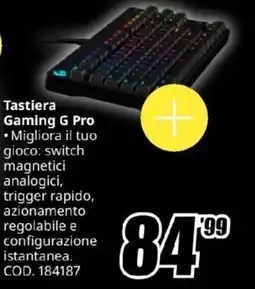 MediaWorld Tastiera Gaming G Pro offerta