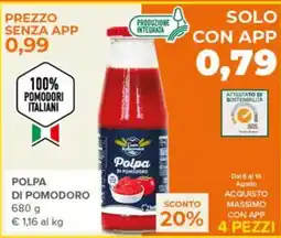 Todis Polpa di pomodoro offerta