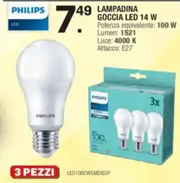 Brico OK LAMPADINA GOCCIA LED offerta