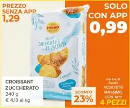 Todis Forno Croissant Zuccherato offerta