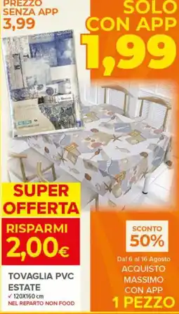Todis Tovaglia PVC Estate offerta