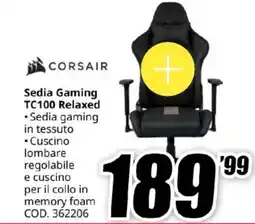 MediaWorld Corsair Sedia Gaming TC100 Relaxed offerta