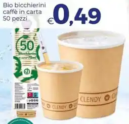 Pilato Bio bicchierini caffè in carta offerta