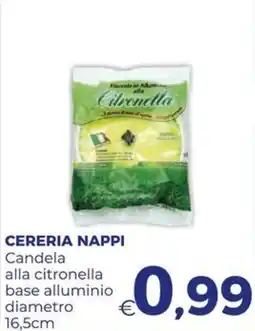 Pilato Candela alla citronella base alluminio offerta