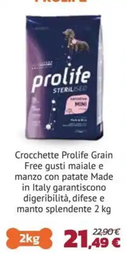 Joe Zampetti Crocchette Prolife Grain offerta