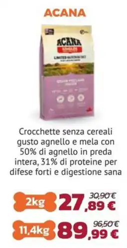 Joe Zampetti ACANA Crocchette senza cereali gusto agnello e mela offerta