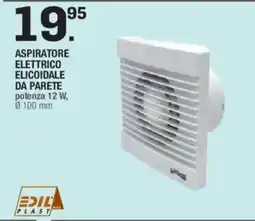 Brico OK ASPIRATORE ELETTRICO ELICOIDALE DA PARETE offerta
