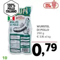 Todis WURSTEL DI POLLO offerta