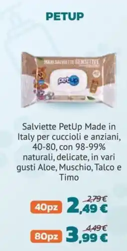 Joe Zampetti Salviette PetUp offerta