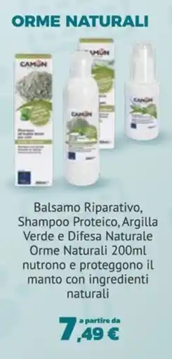 Joe Zampetti Balsamo Riparativo, Shampoo Proteico, Argilla Verde e Difesa Naturale Orme Naturali offerta