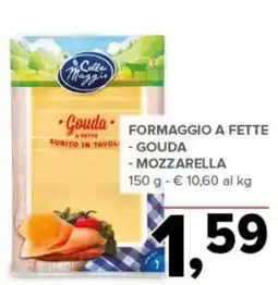 Todis Colle Maggio Formaggio a fette Gouda offerta