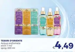 Pilato TESORI D'ORIENTE Acqua profumata stick/ spray offerta