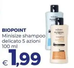 Pilato Biopoint Minisize shampoo delicato 5 azioni offerta