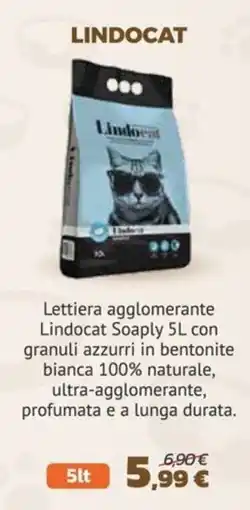 Joe Zampetti Lettiera agglomerante Lindocat Soaply offerta
