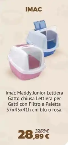 Joe Zampetti Imac Maddy Junior Lettiera Gatto chiusa offerta