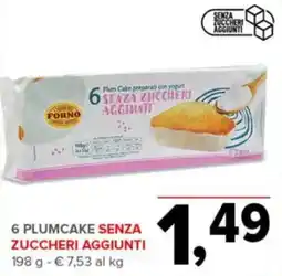 Todis Plum Cake senza zuccheri aggiunti offerta