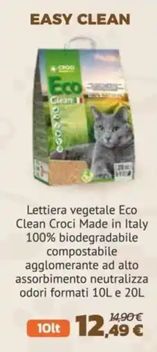Joe Zampetti Lettiera vegetale Eco Clean Croci offerta