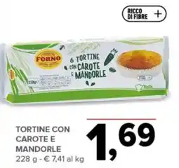 Todis Tortine con carote e mandorle offerta