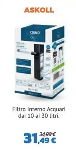 Joe Zampetti ASKOLL Filtro Interno Acquari offerta