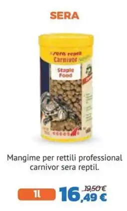 Joe Zampetti SERA reptil Carnivor Staple Food offerta