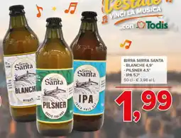 Todis Birra Serra Santa offerta