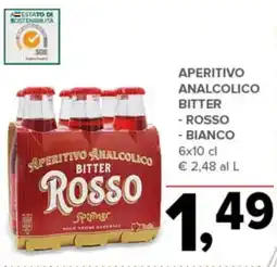 Todis Aperitivo Analcolico Bitter Rosso Spinner offerta