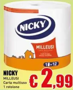 Casalandia NICKY MILLEUSI Carta multiuso offerta