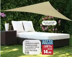 Happy Casa TELO OMBREGGIANTE TRIANGOLARE offerta
