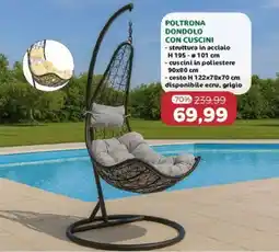 Happy Casa Poltrona dondodo con cuscini offerta