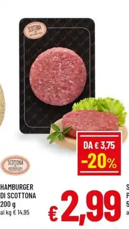 Famila Market Hamburger di Scottona offerta