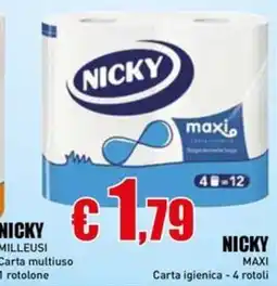 Casalandia NICKY Carta multiuso offerta