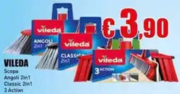 Casalandia VILEDA Scopa Angoli 2in1 Classic 2in1 3 Action offerta