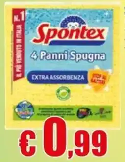 Casalandia Spontex 4 Panni Spugna offerta