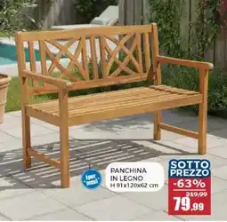 Happy Casa Panchina in legno offerta