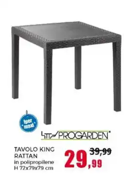 Happy Casa TAVOLO KING RATTAN LTT-PROGARDEN offerta
