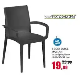 Happy Casa Sedia Duke Rattan offerta