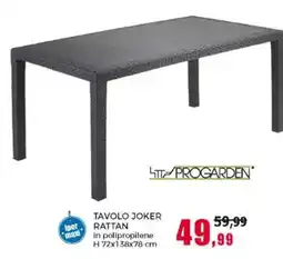 Happy Casa TAVOLO JOKER RATTAN offerta
