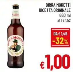 Famila Market Birra Moretti Ricetta Originale offerta