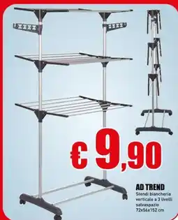 Casalandia AD TREND Stendi biancheria verticale a 3 livelli offerta