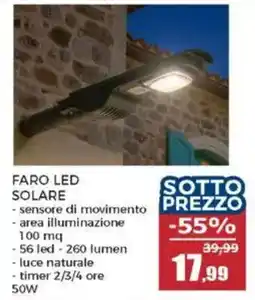 Happy Casa FARO LED SOLARE offerta
