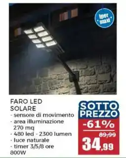 Happy Casa Faro LED solare offerta