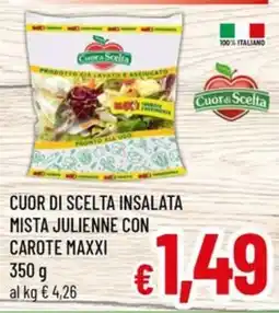 Famila Market Cuor di Scelta Insalata Mista Julienne con Carote Maxxi offerta