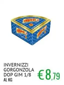 Sugros INVERNIZZI GORGONZOLA DOP GIM 1/8 offerta